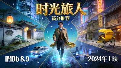 高分推荐电影《时光旅人》海报 - 主角穿越不同时代