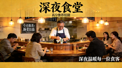 高分推荐短剧《深夜食堂》海报 - 深夜食堂温馨场景